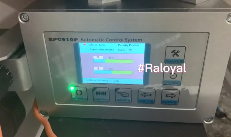 RY1-450一色柔印印刷机成品试运行